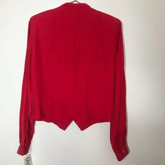 NWT vintage red western blouse - Picture 2 of 6